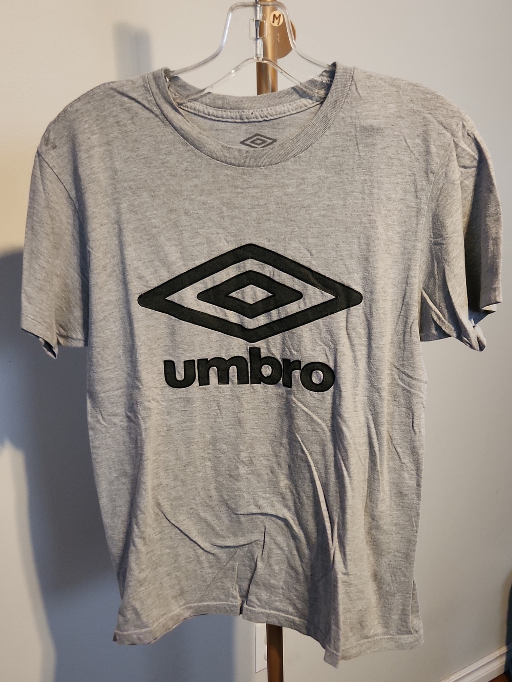 Umbro Men’s Grey Logo T‑Shirt